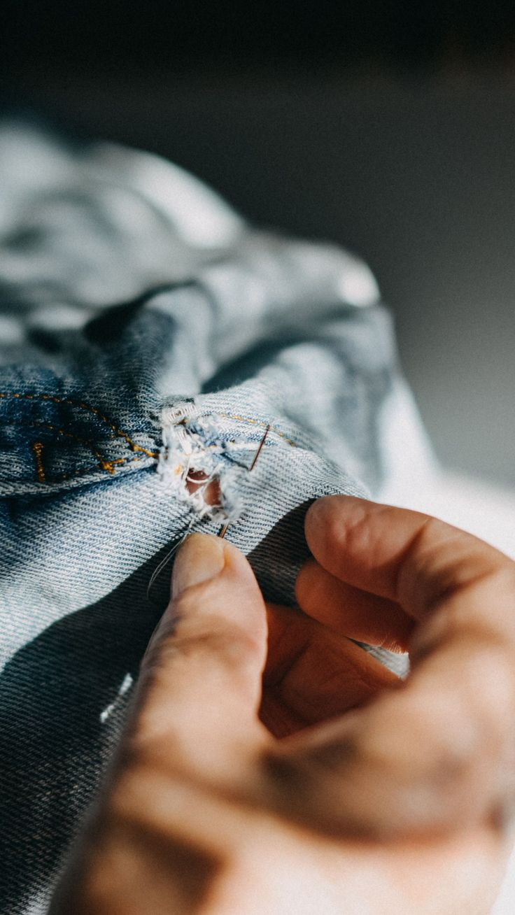 Women Shirts Torn Area Repair